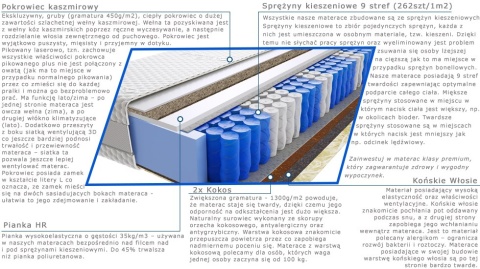 Materac Amir Trawa Lux 100x240 cm