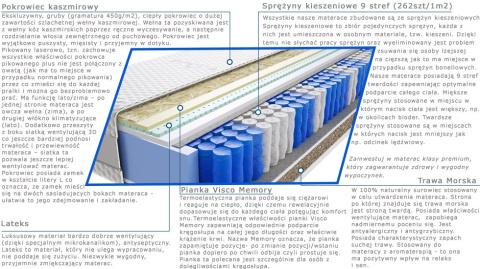 Materac Aisza Trawa Lux 165x190 cm Materac Aisza Trawa Lux 165x190 cm