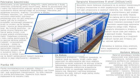 Materac Szejk 100x230 cm