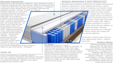 Materac Szejk 80x170 cm Materac Szejk 80x170 cm