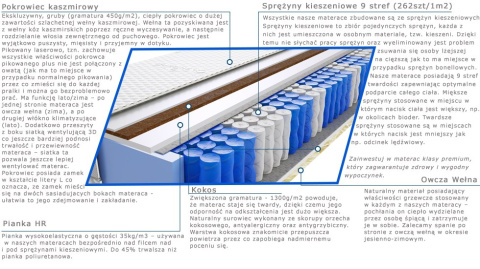 Materac Raja 60x160 cm Materac Raja 60x160 cm