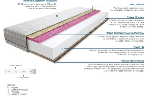 Materac Saba Trawa 60x120 cm Materac Saba Trawa 60x120 cm